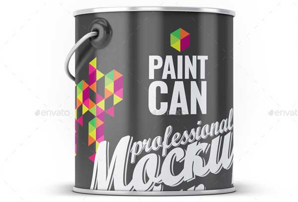 Paint Can PSD Mock-Up