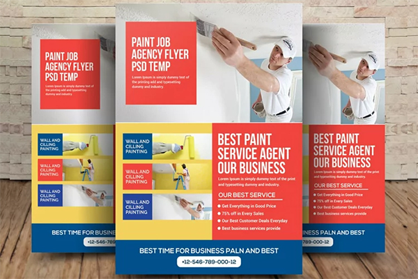 Paint Services Flyer Advertisement Templates