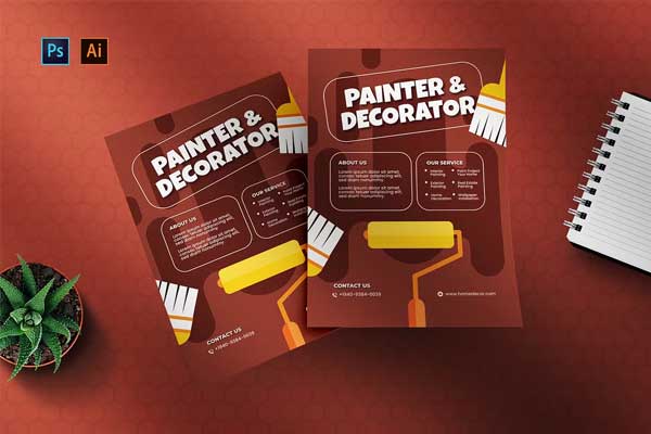 Painter House Advertisement Templates