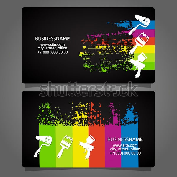 Painting Different Types of Business Card