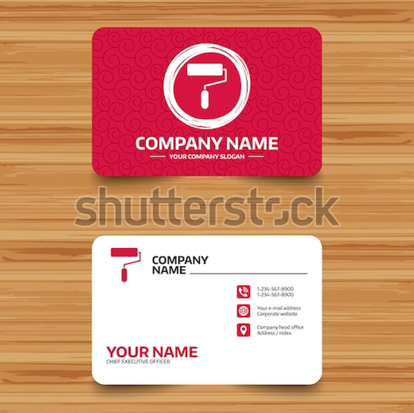 Painting Tool Business Card Template