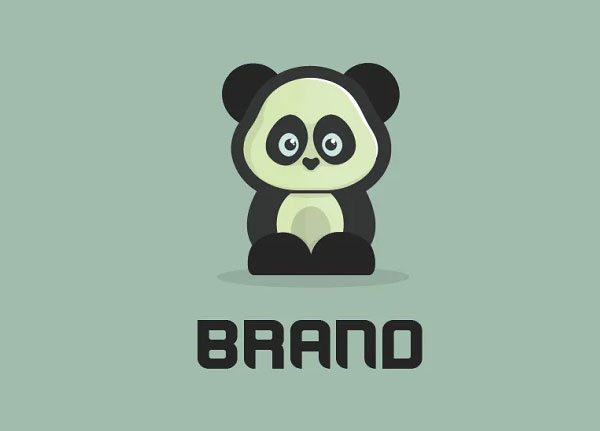 Panda Bambo Logo Template