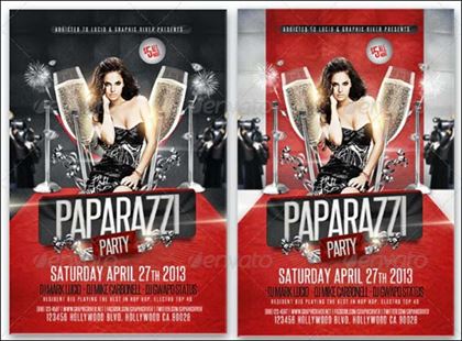 Paparazzi Red Carpet Flyer Template