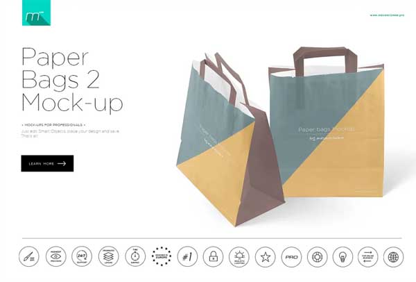 Paper Bags Two Mock-up