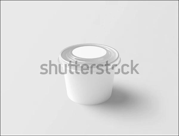Paper Bowl or Container Mockup