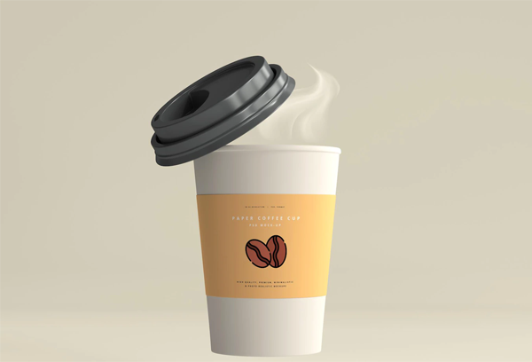 Paper Coffee Cup Mockup PSD Template