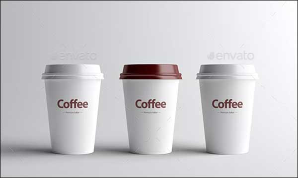 Paper Coffee Cup Packaging Mock-Up