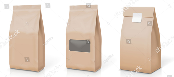 Paper Food Bag Packaging Set