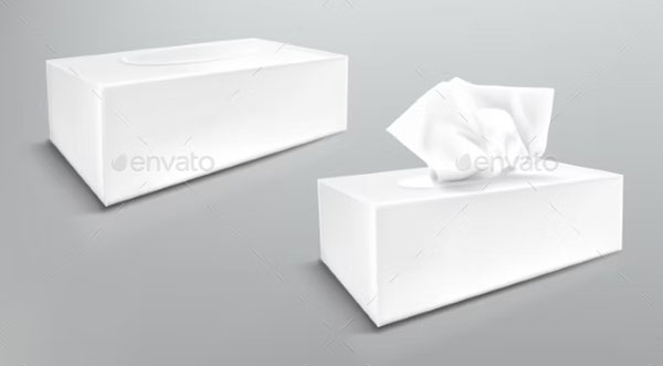 Paper Napkin Box Mockup