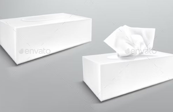 Paper Napkin Box Mockup