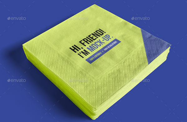 Paper Napkin Mockups