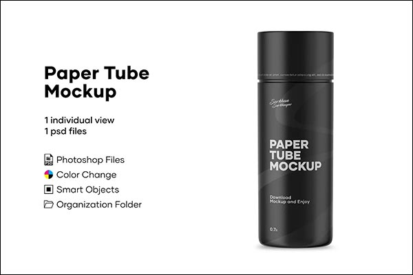 Paper Tube Mockup