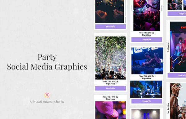 Party Animated Instagram Stories