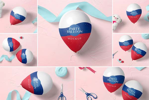 Party Balloon Mockups