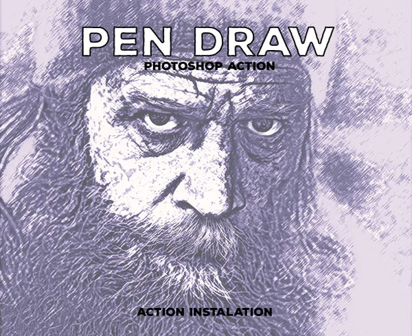 Pen Draw Master - Photoshop Action