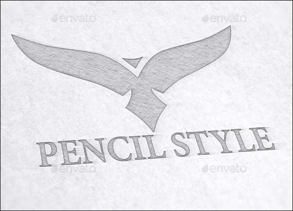 Pencil Logo Mock-up