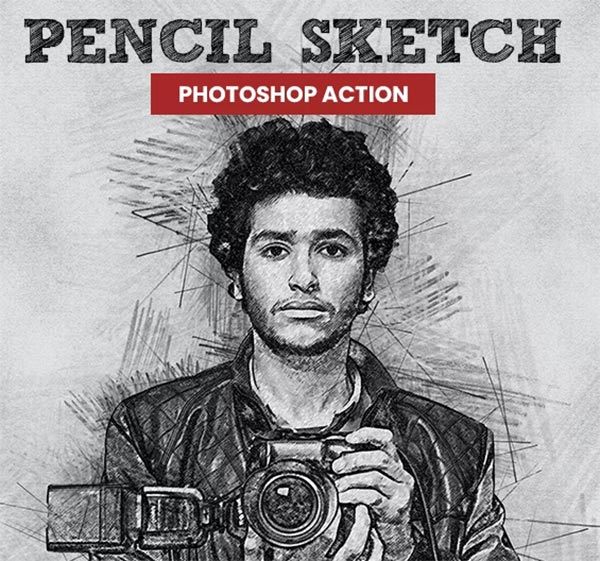 Pencil Sketch Art Photoshop Action