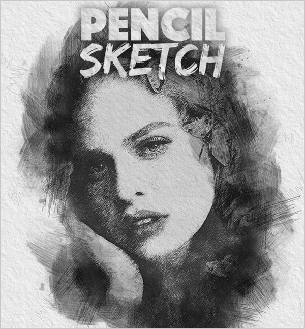 Pencil Sketch PAT, Photoshop ATN Actions