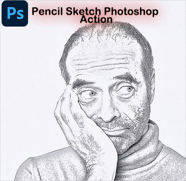 Pencil Sketch PSD Actions