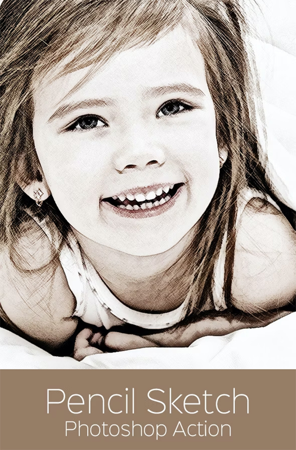 Pencil Sketch Photoshop Action Templates