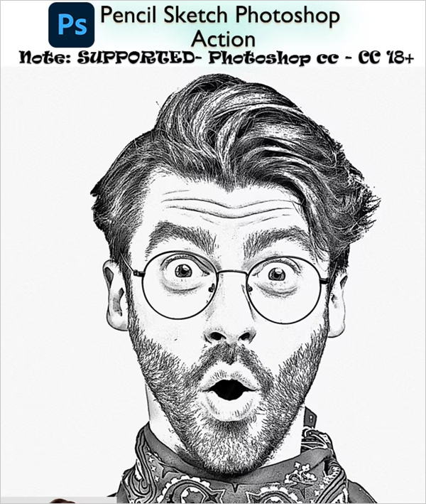 Pencil Sketch Photoshop Actions