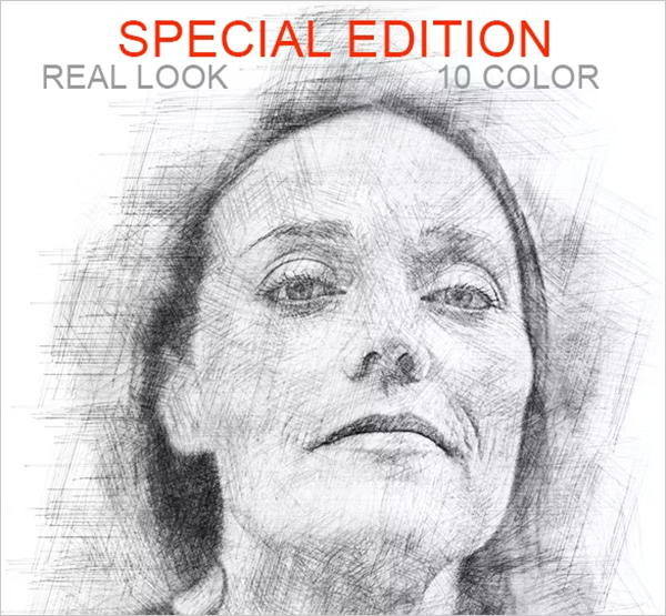 Pencil Sketch Photoshop, ATN, ZXP File Action