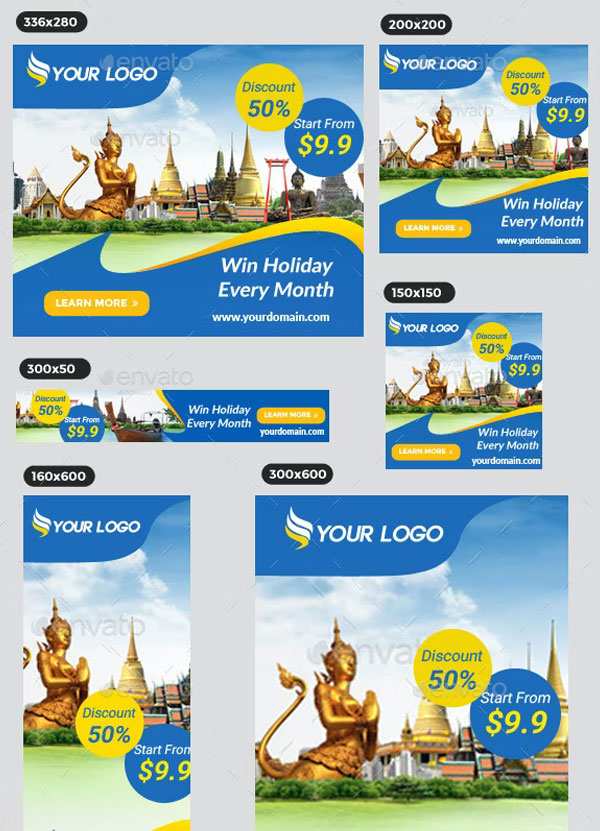 Perfect Travel Web Banners