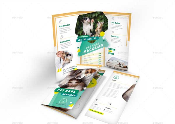 Pet Daycare Services Brochure Template