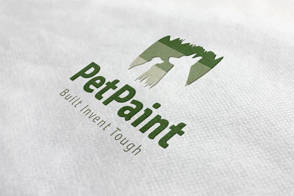 Pet Paint Logo Template