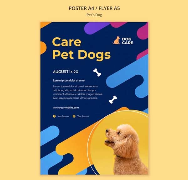 Pet Shop Business Flyer Free Psd