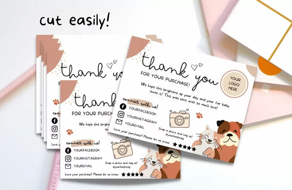 Pet Thank You Card Template