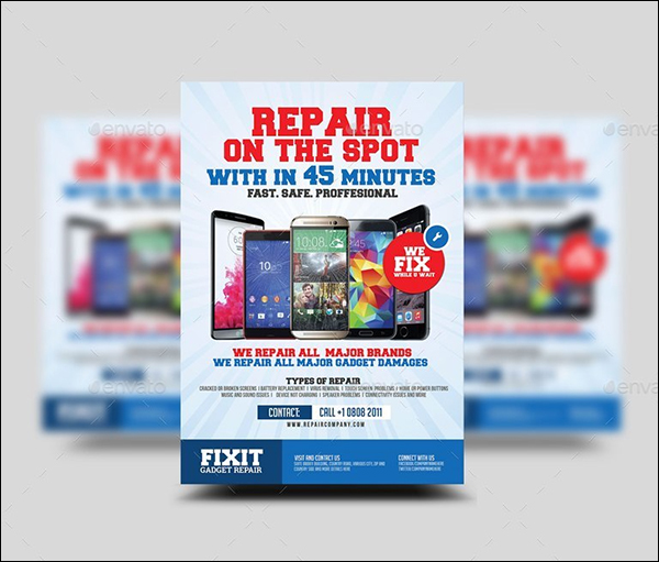 Phone Repair Flyer Design
