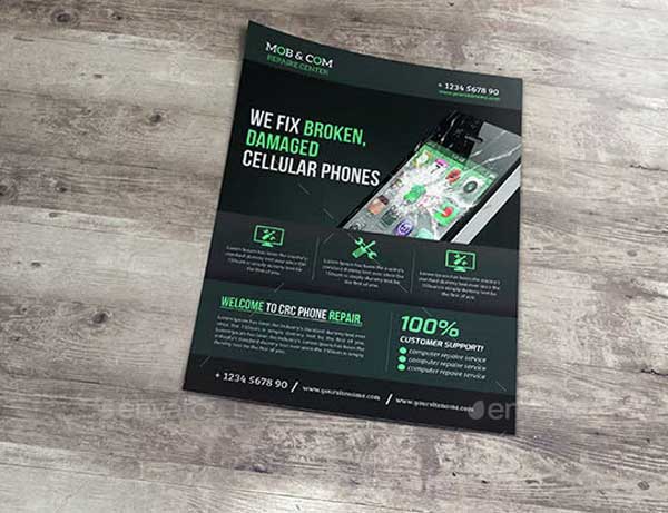 Phone Repair Shop Flyer Template