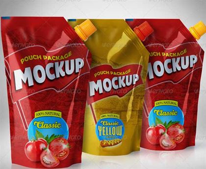Photo Realistic Pouch Package Mockup