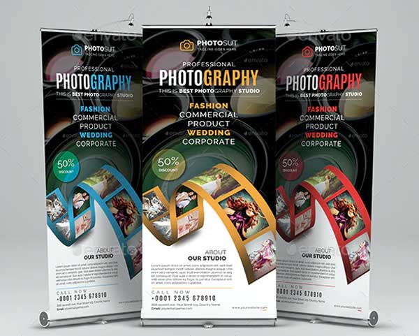 Photography Roll-Up Banner Template