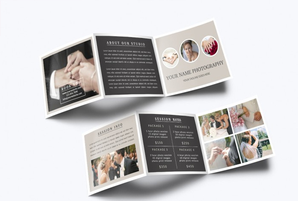 Photography Trifold PSD Brochure Template