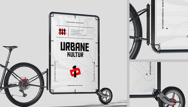 Photorealistic Bike Advertising Mockup
