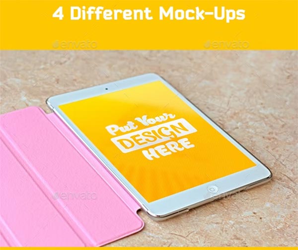 Photorealistic iPad Mockup Template