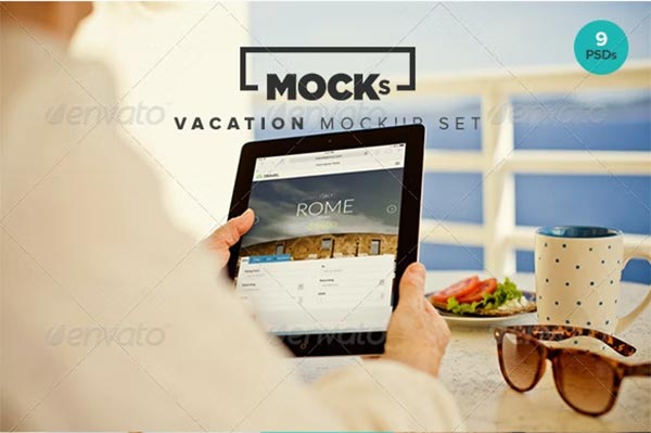 Photorealistic iPad Mockup Templates