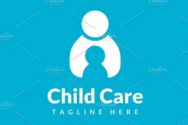 Photoshop Child Care Logo Template