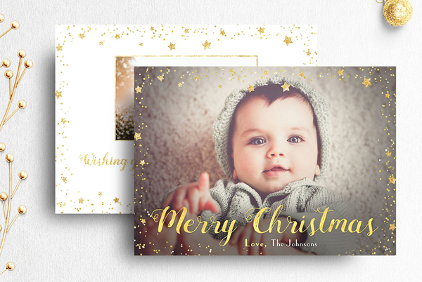 Photoshop Christmas Card Template