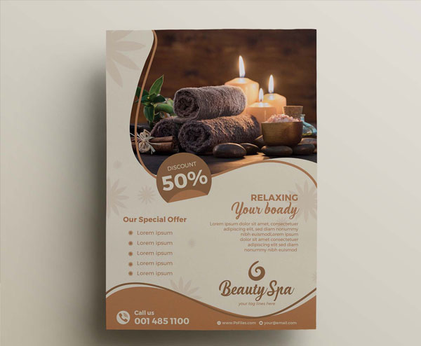 Photoshop Free Beauty Spa Flyer Template