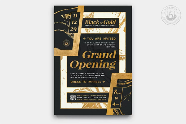 Photoshop Grand Opening Flyer Template