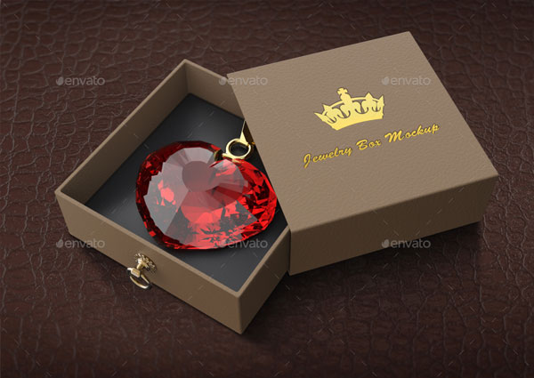 Photoshop Jewelry Box or Logo Mockup