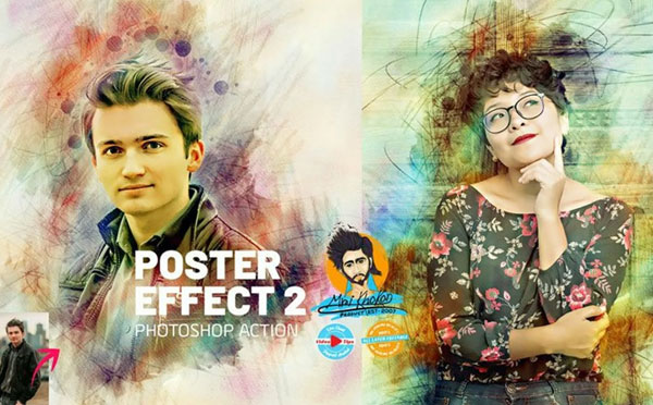 Photoshop Poster Effect Action Template