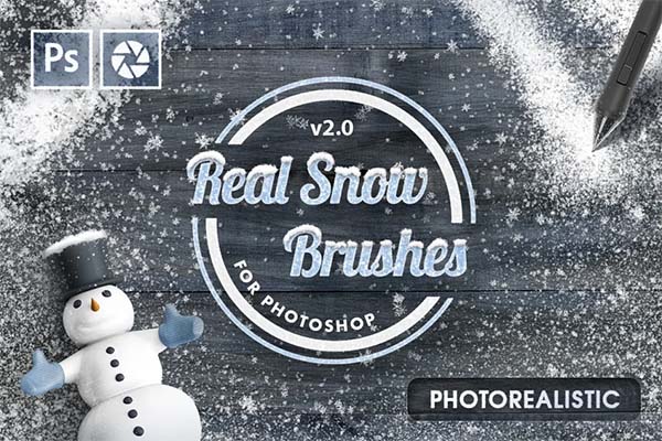 Photoshop Real Snow Brushes