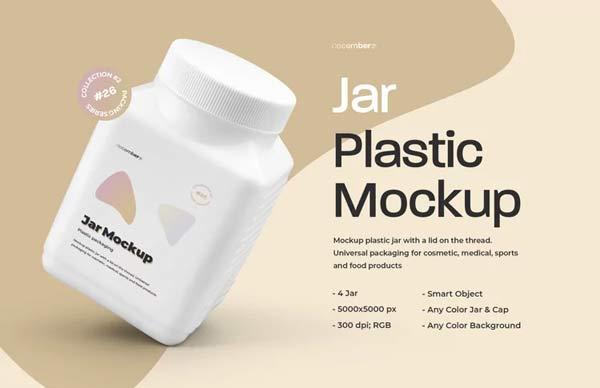 Pill Bottle Mockup PSD Template