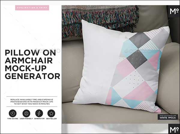 Pillow on the Armchair Generator Mock-up