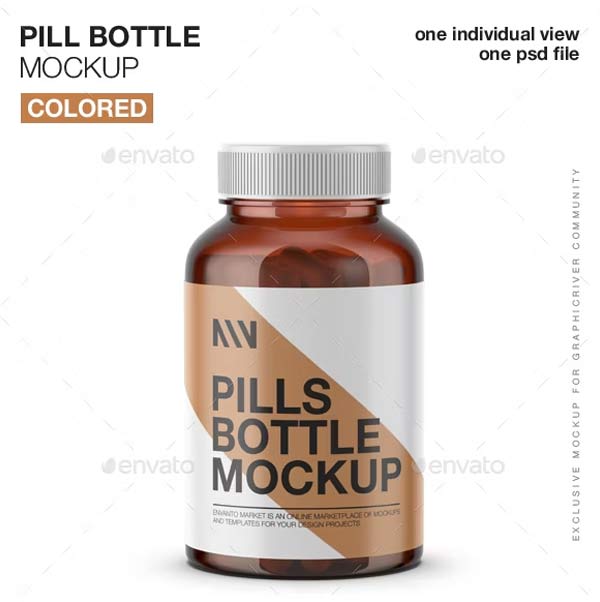 Pills Bottle Mockups Free Download