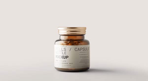 Pills Capsule Bottle Mockups Download